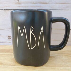 Rae Dunn Black Ceramic Coffee Tea Mug MBA Artisan Collection By Magenta 202